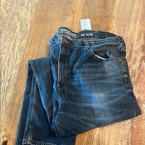 Signature by Levi Strauss Dark Blue Slim Jeans